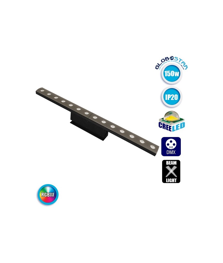 Επαγγελματική Μπάρα LED WASH RGBW & 14x10W CREE LED Θερμό Λευκό 3000k 230V 8° DMX512 GloboStar 51135